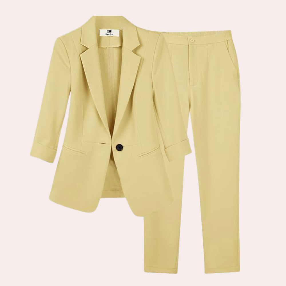 Elegant Women's Suit Jacket and Trousers