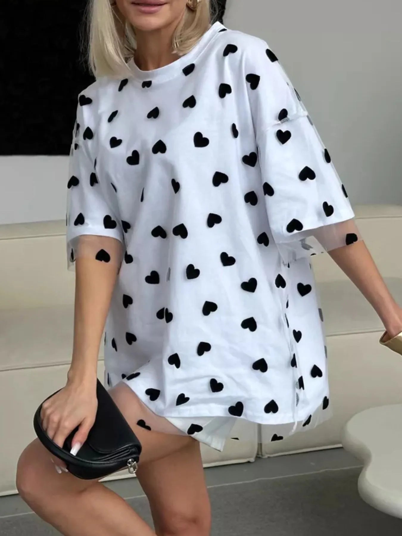 Lovely Pattern Large Tee Shirt