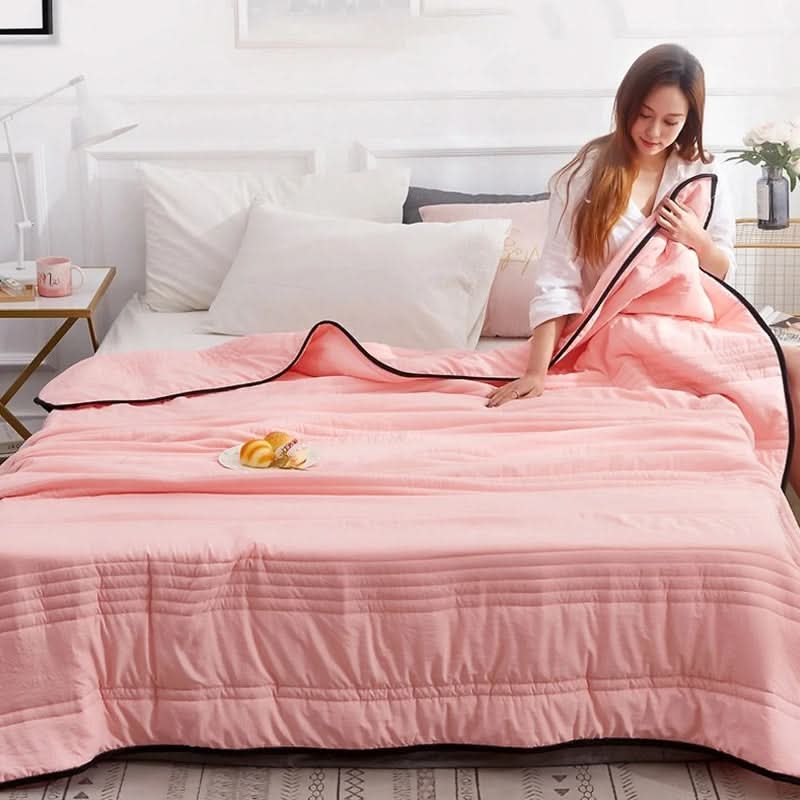 Breathable Summer Blanket with Soft Quilting