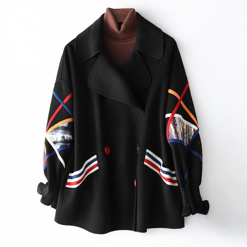 Classic Fit Women's Double Breasted Coat - EasyApparels