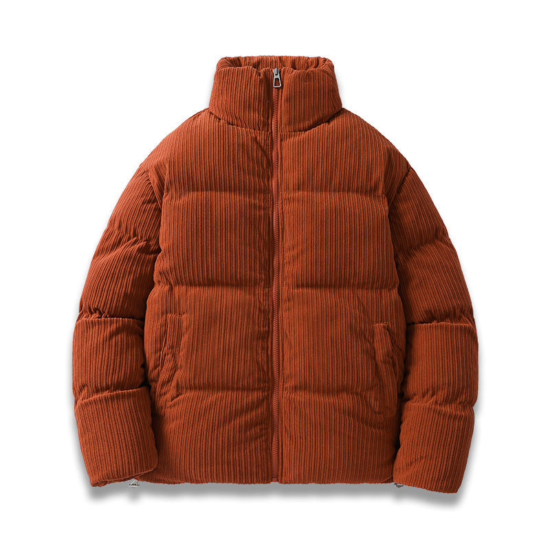 Warm Cotton Parka - Oversized Corduroy Jacket