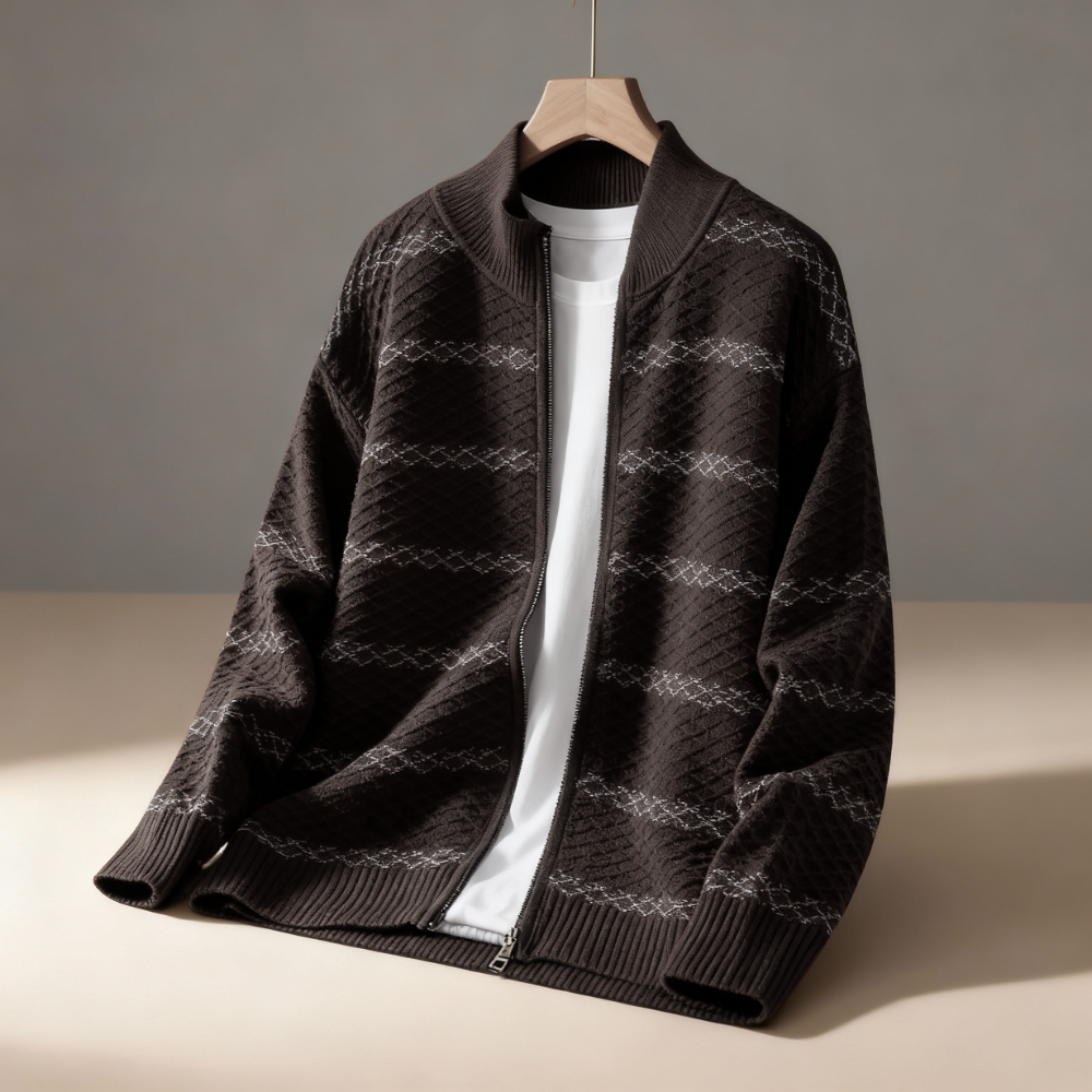 Warm Zip Up Sweater Cardigan