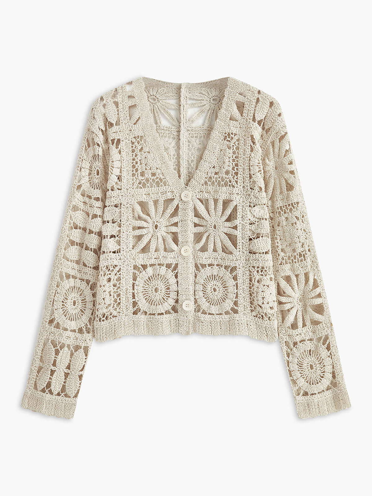 Cozy Open Front Cable Knit Cardigan Sweater - EasyApparels