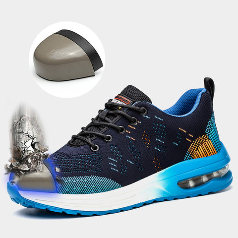 Protective Steel Toe Work Shoes Blue