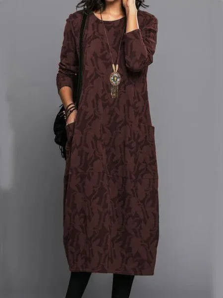 Comfortable Casual Dress with Side Pockets