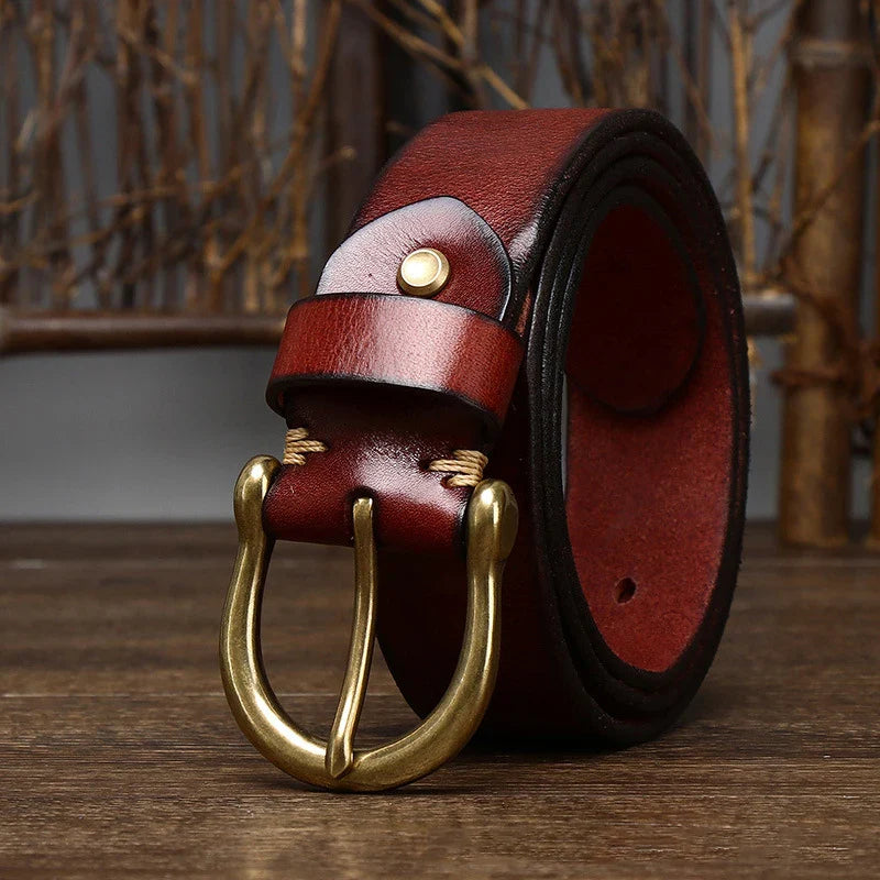 Genuine Leather Western Belt