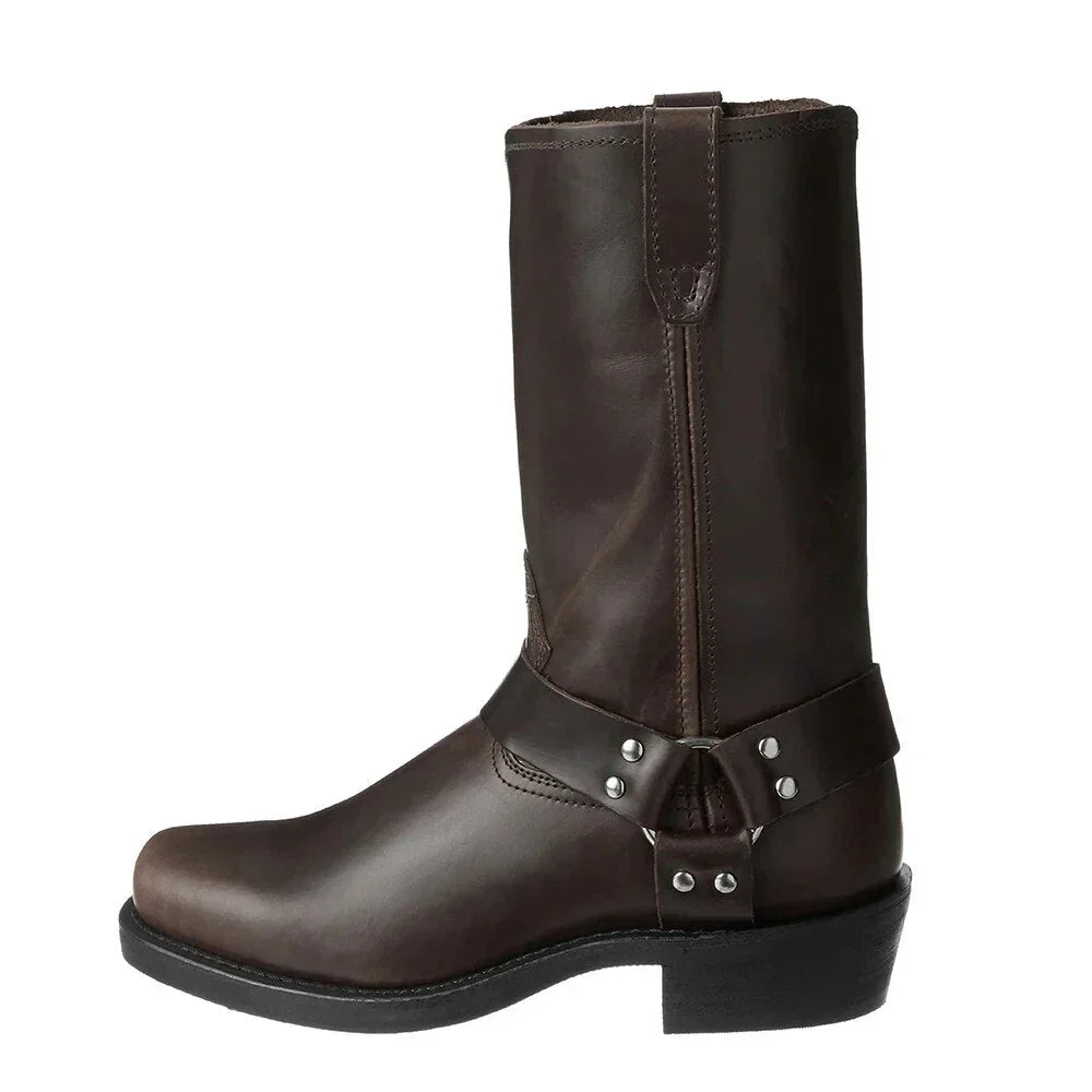 Rugged Mens Leather Waterproof Boots