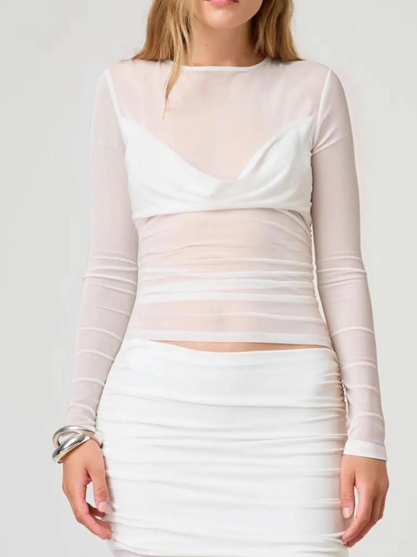 Textured Lace Women's Blouse