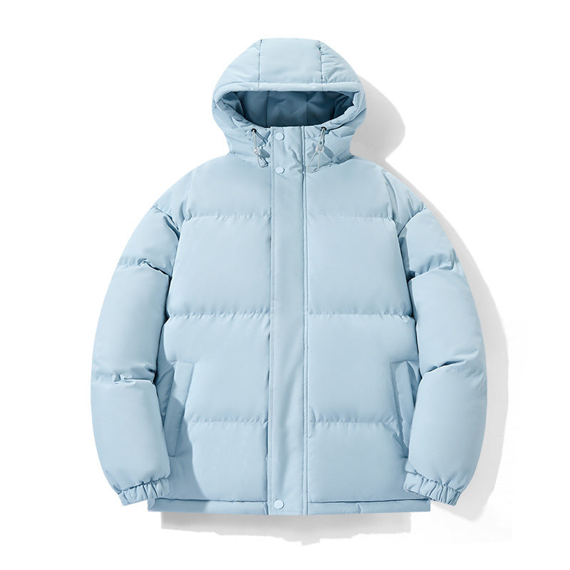 Warm Puffer Jacket - Hooded Short Chenille Coat