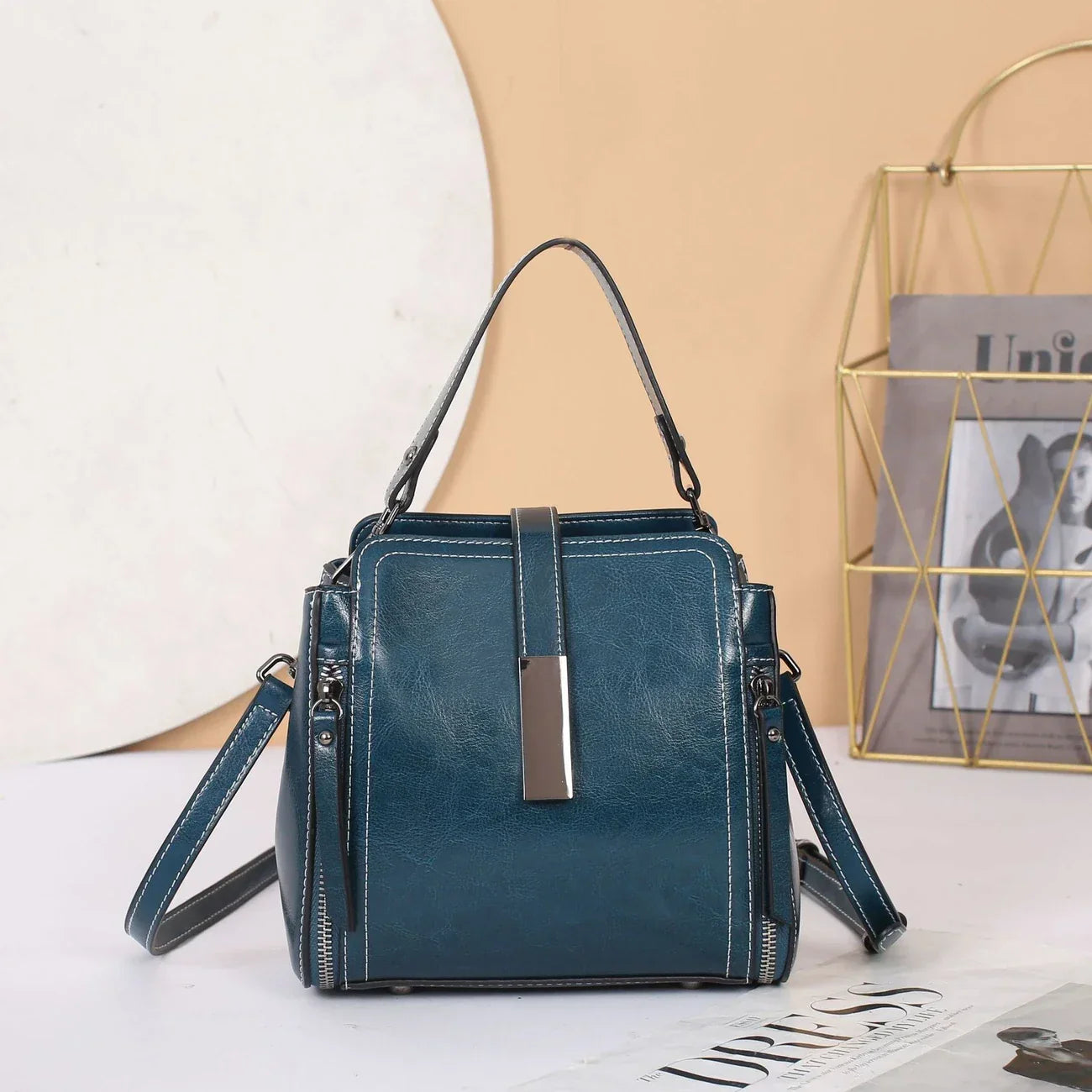 Classic Women's Leather Tote Bag