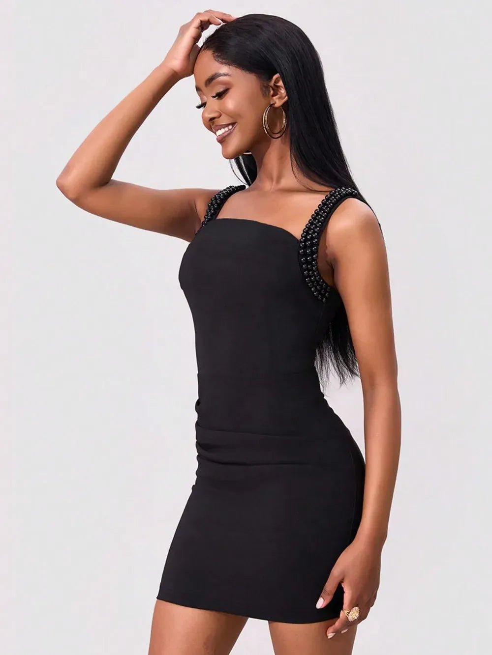 Boho Chic Maxi Dress with Beaded Belt - EasyApparels