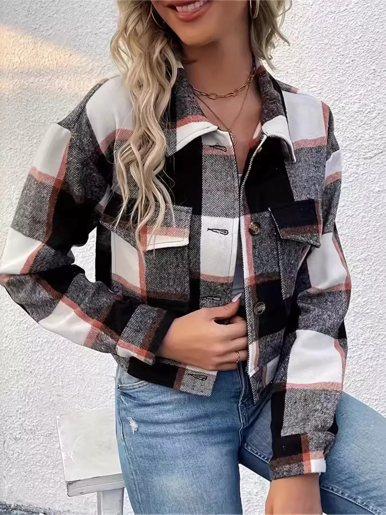Classic Check Short Sleeve Jacket