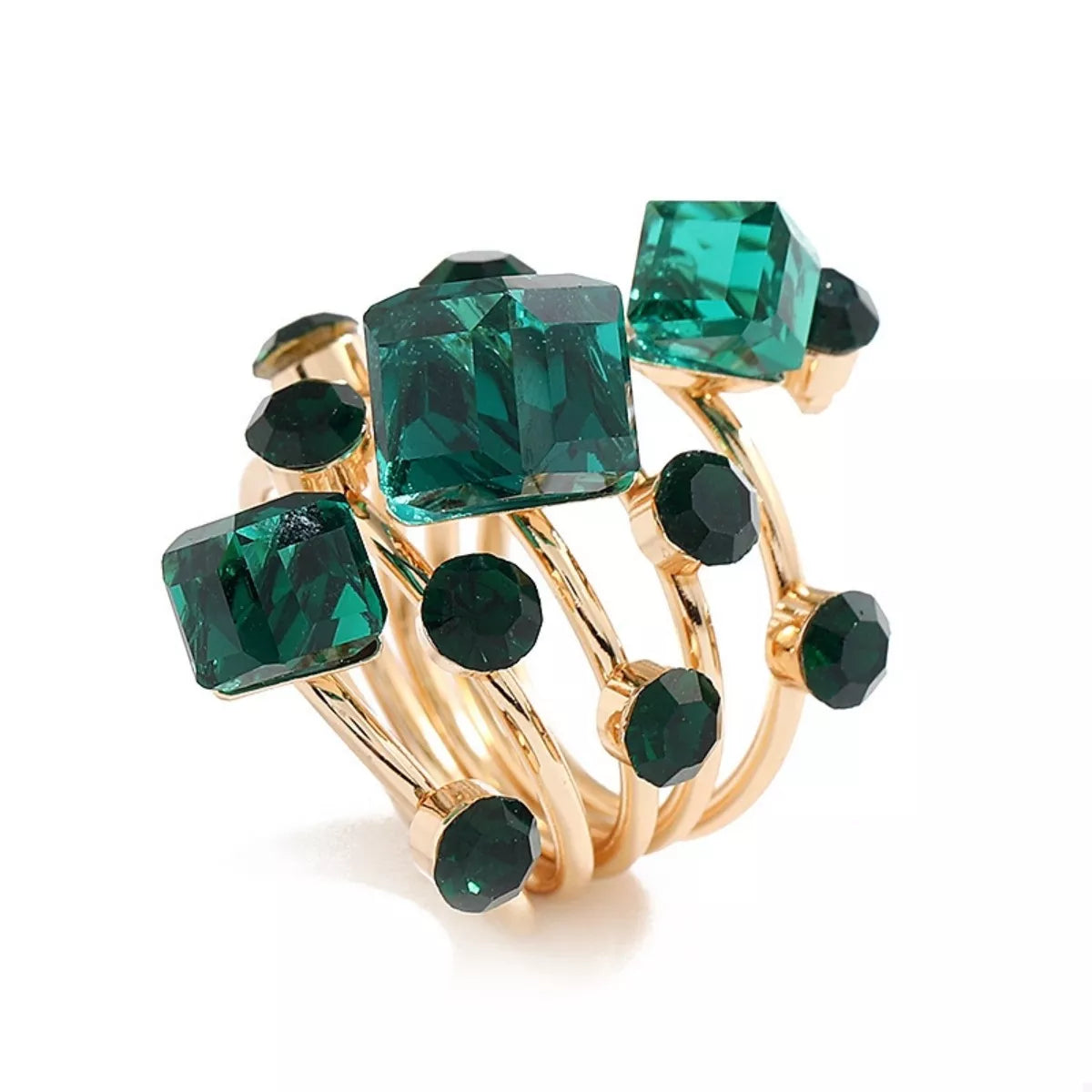 Luxurious Triple Layer Gold Plated Ring