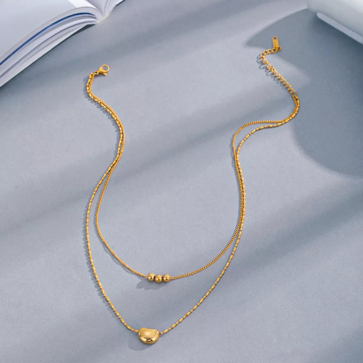 Luxurious Gold Double Chain Necklace - EasyApparels