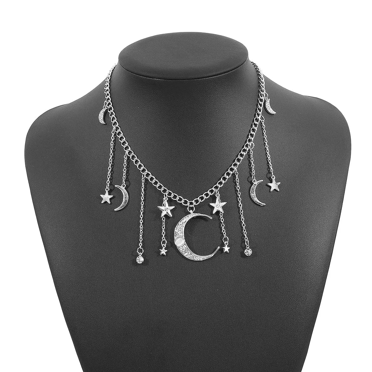 Celestial Night Sky Pendant Necklace