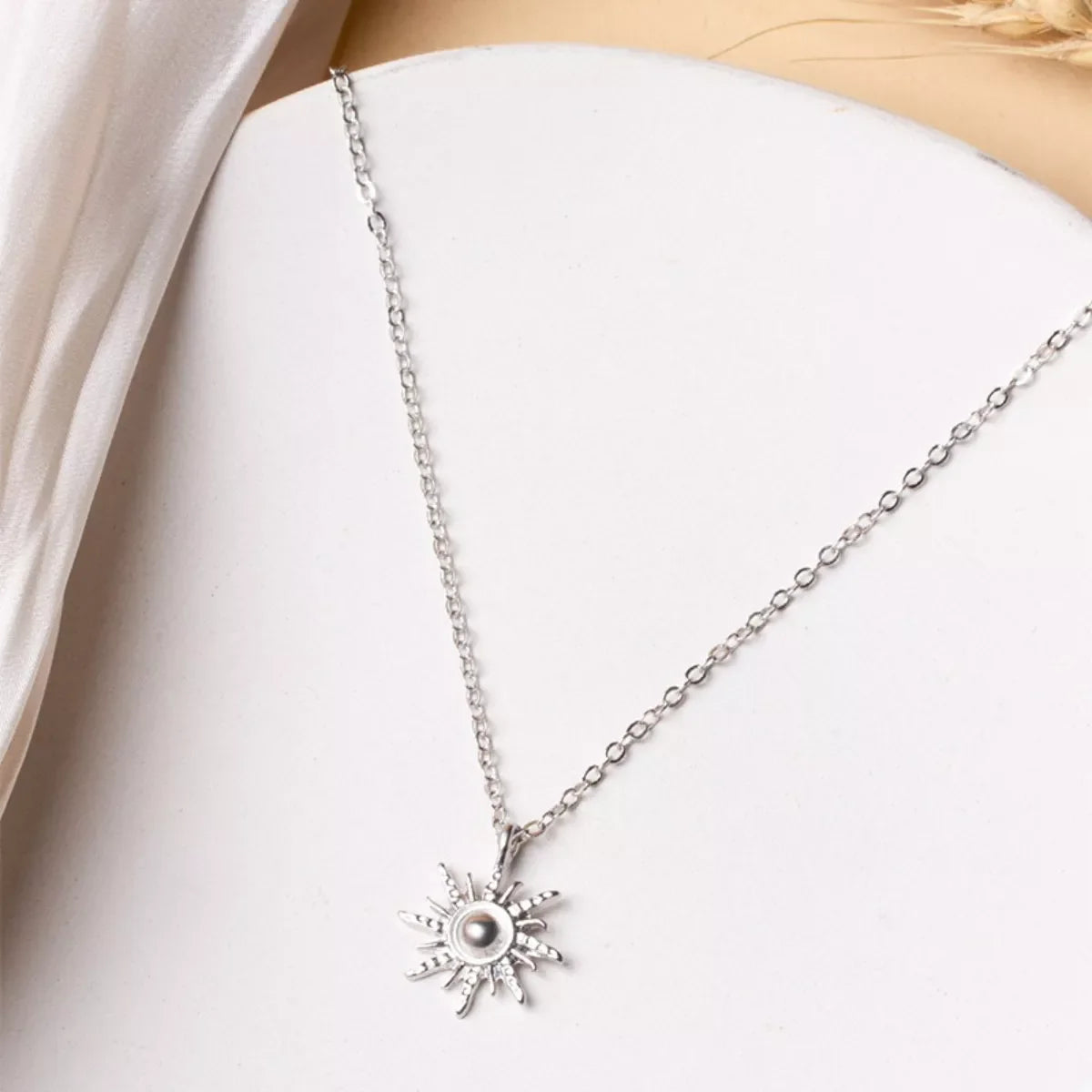 Bright Circle Drop Necklace