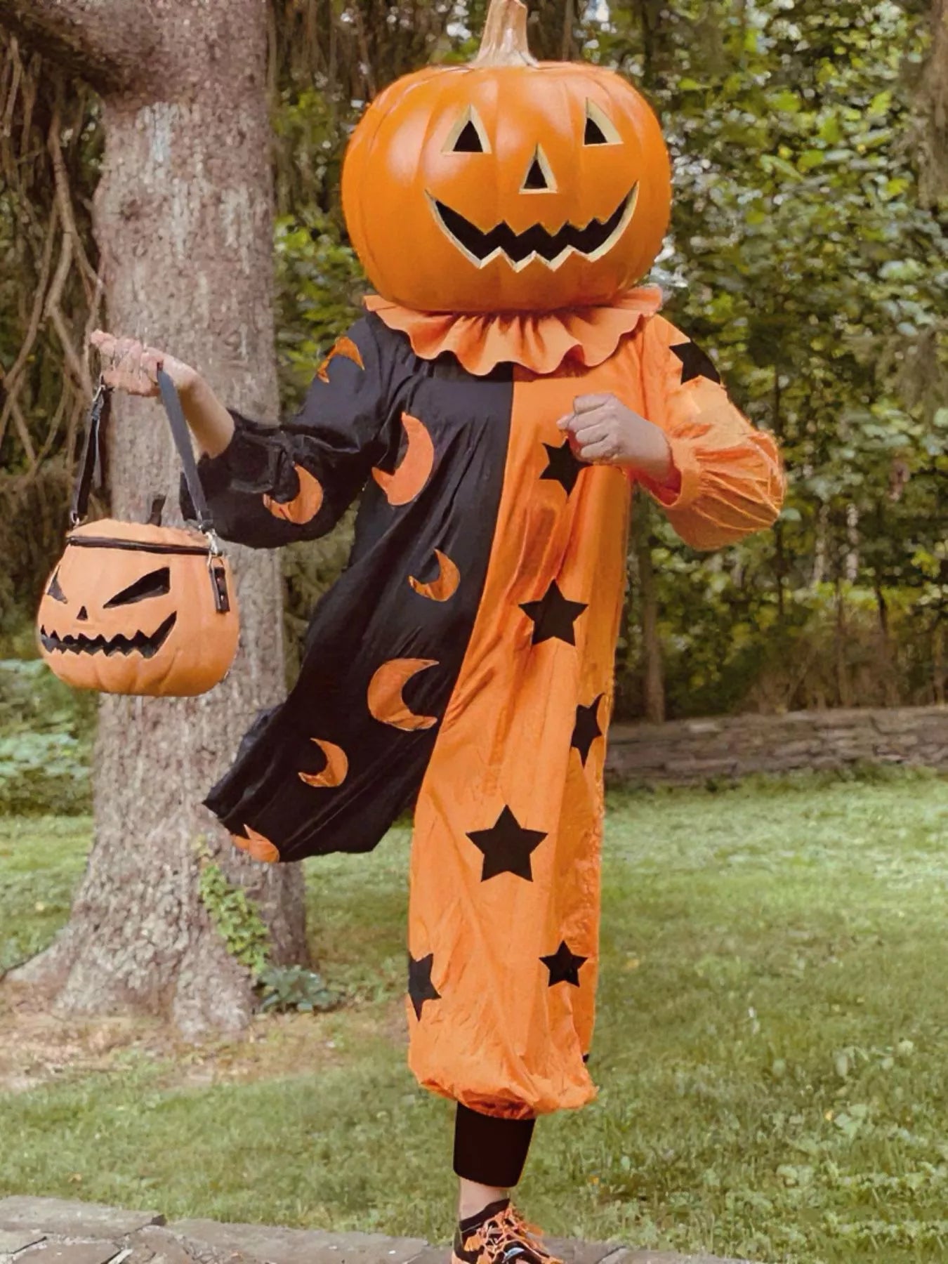 Spooky Black Starry Night Jumpsuit - EasyApparels