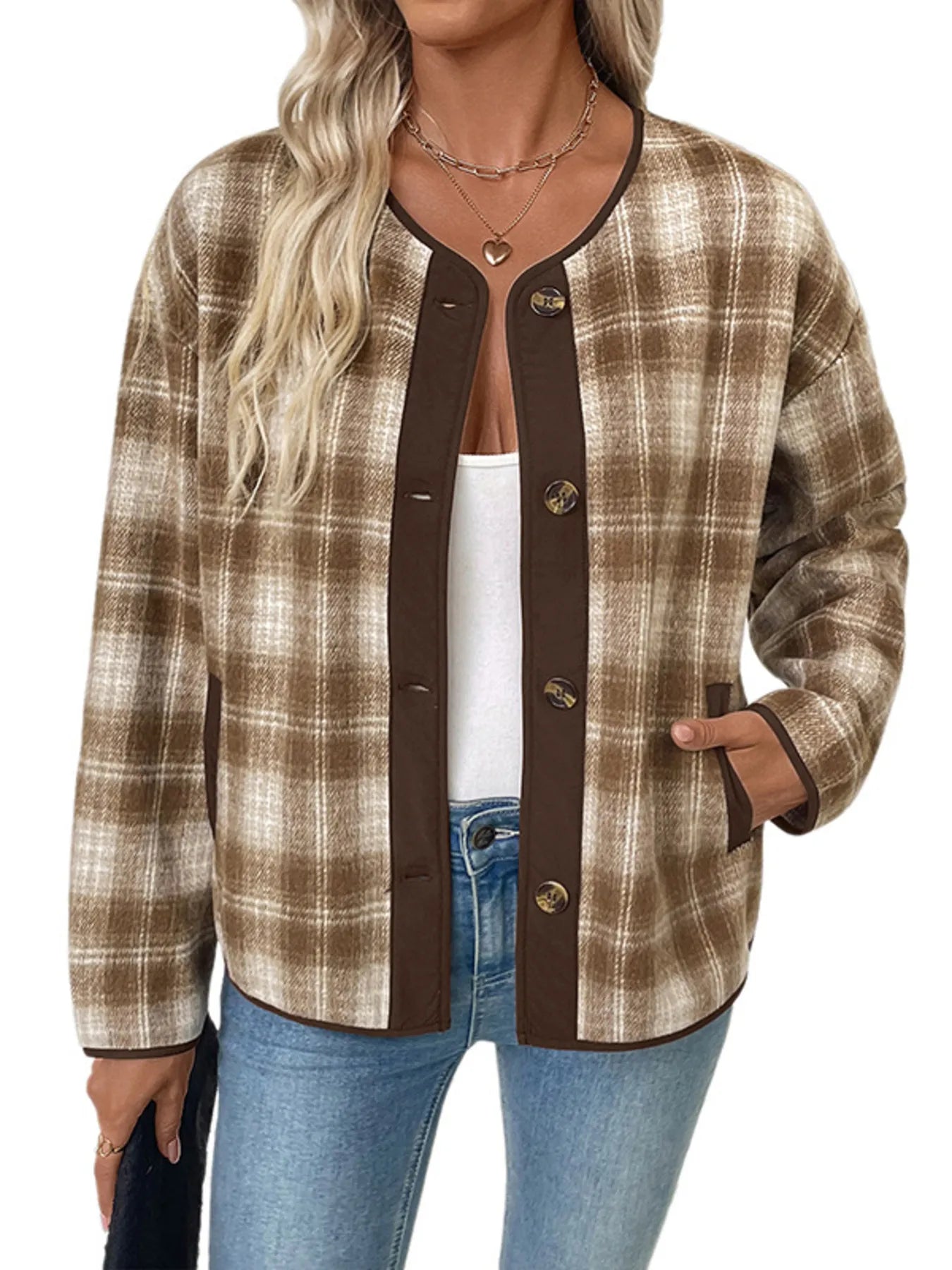 Classic Flannel Shirt with Pockets - EasyApparels