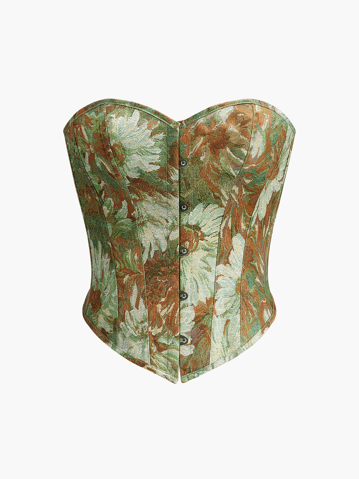 Pretty Lace Up Bustier Corset - EasyApparels