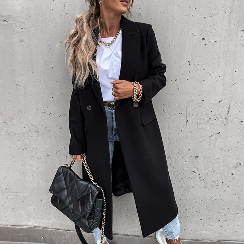 Warm Ladies Winter Coat with Pockets
