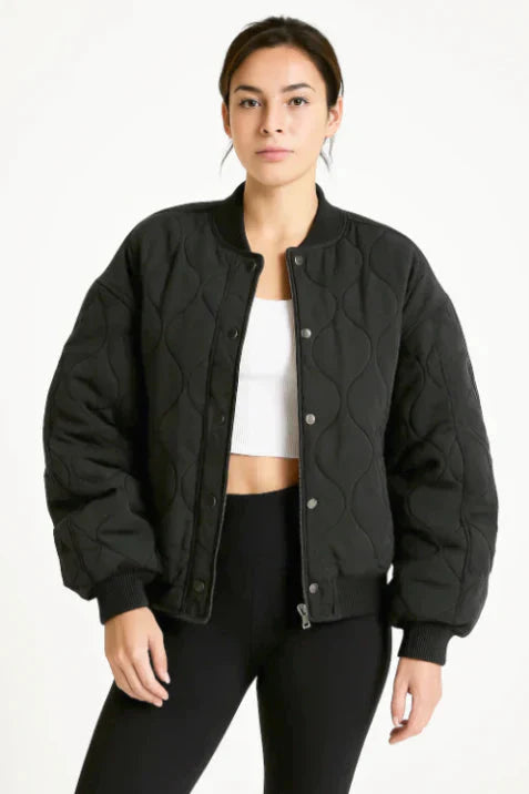 Warm Padded Women's Bomber Jacket