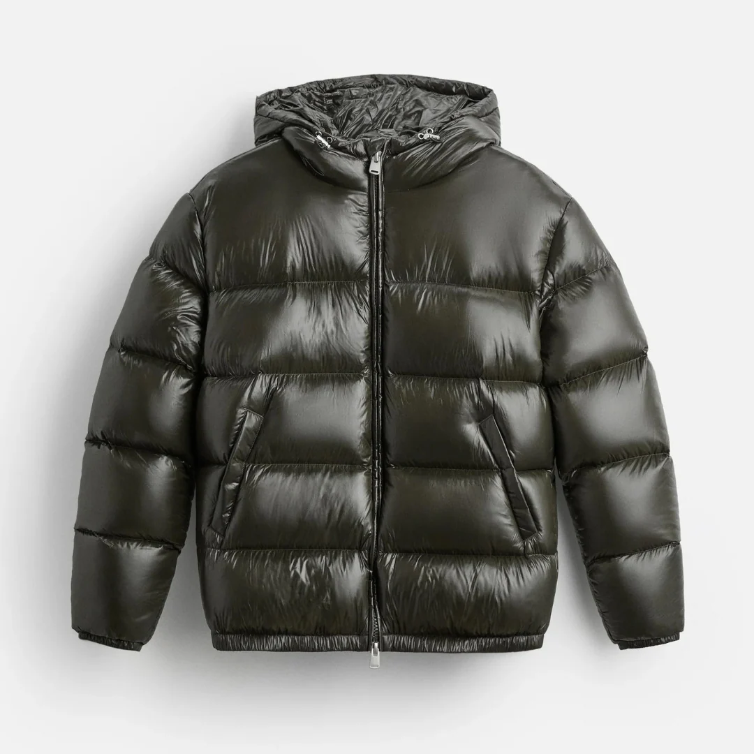 Large Quilted Down Filled Parka Jacket