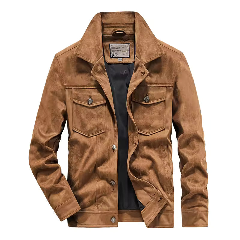 Men's Suede Style Slim Fit Jacket