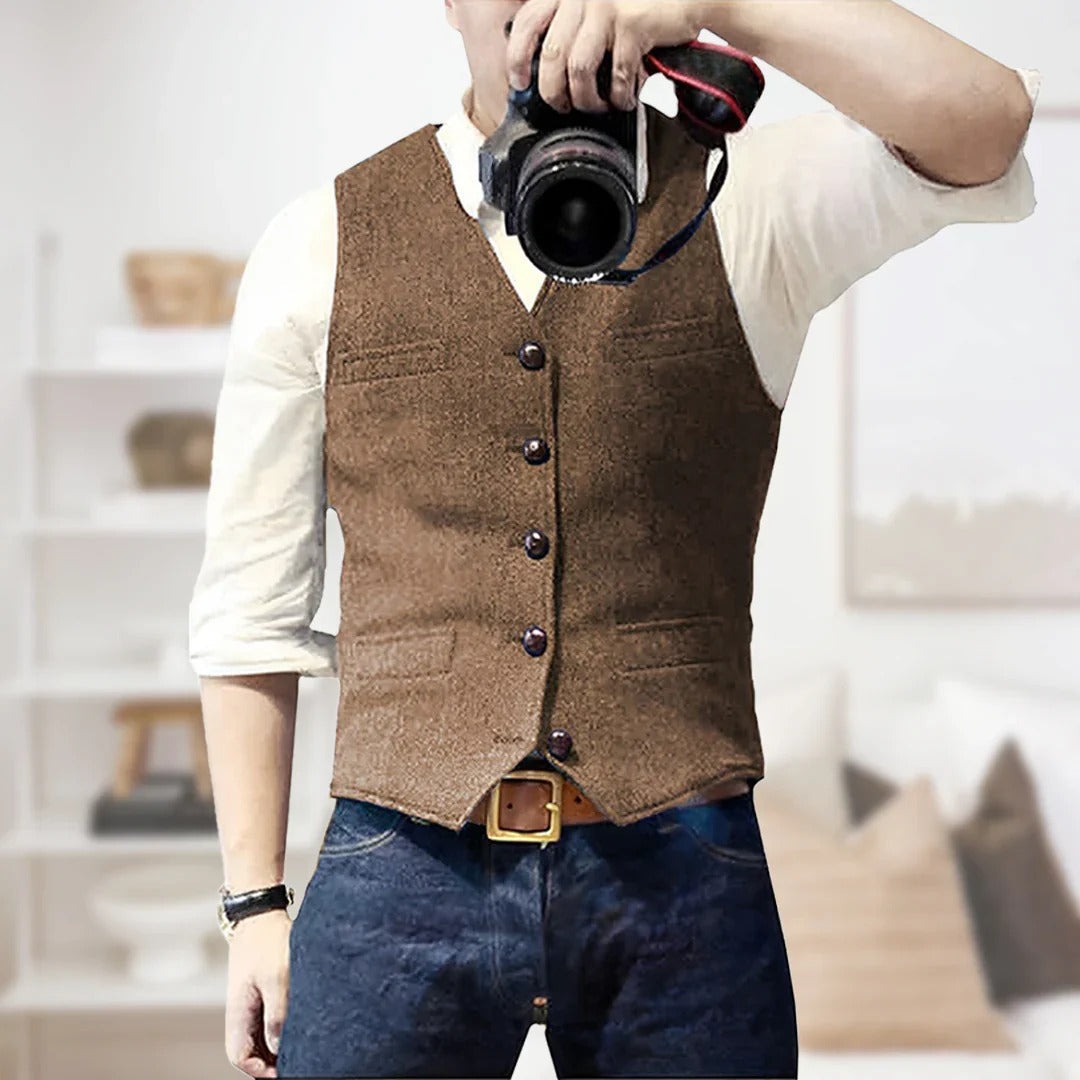 Warm Mens Wool Vest