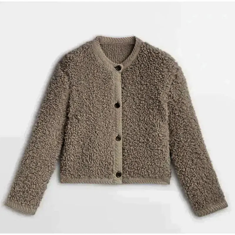 Comfy Women's Teddy Coat with Button Front