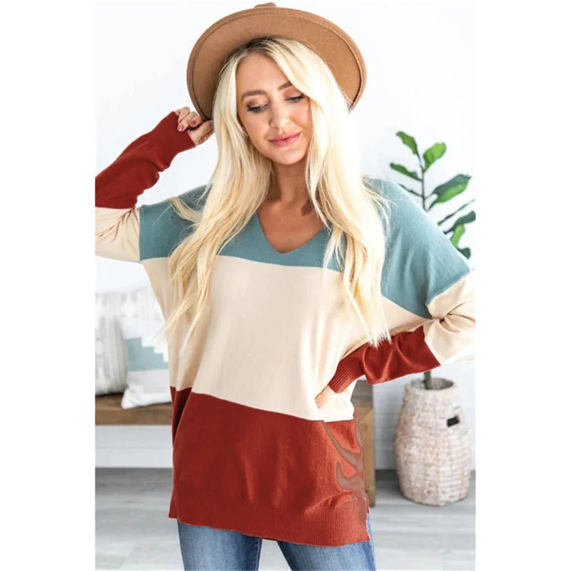 Casual Oversized Crew Neck Sweater - EasyApparels