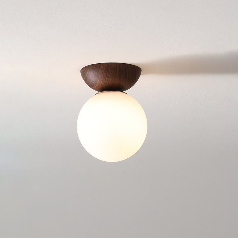 Japanese Style LED Ceiling Lamp – Renji-Adjustable (White/warm white)-Recessed light-Wood-The Livary
