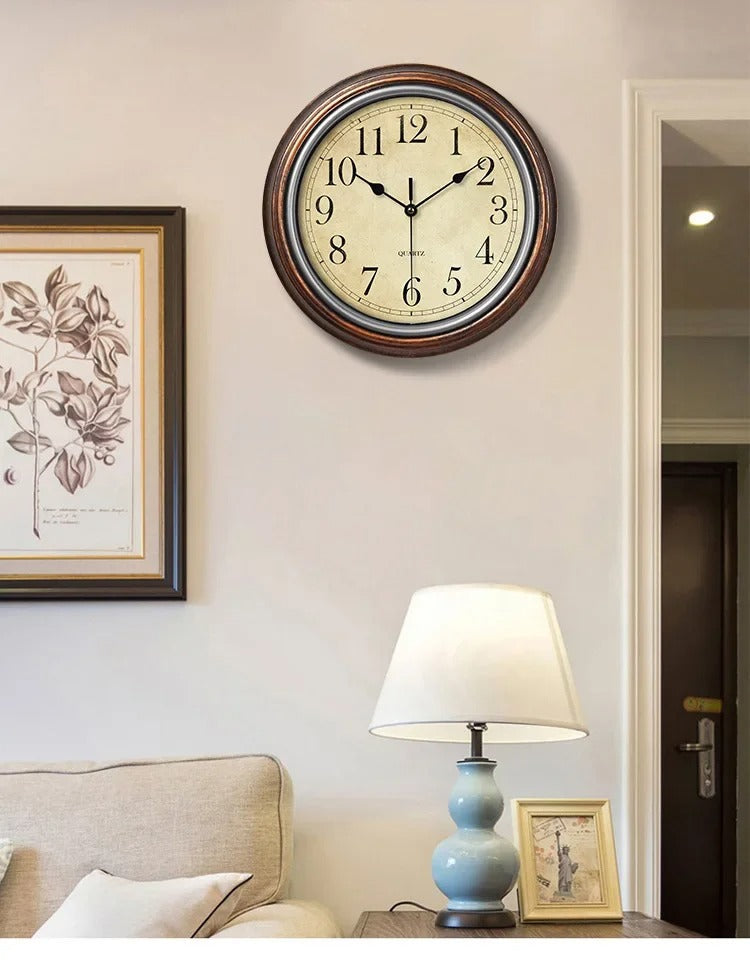 Traditional Round Wall Clock - Vossary