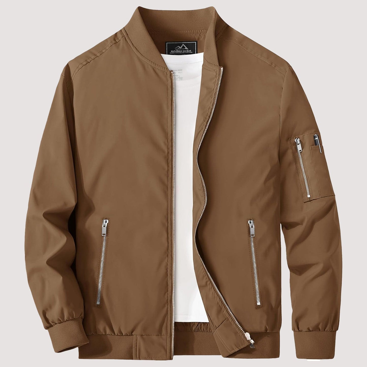 Men's Water Resistant Slim Fit Jacket