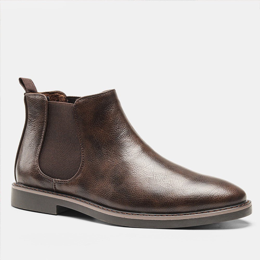 Classic Black Leather Ankle Boots