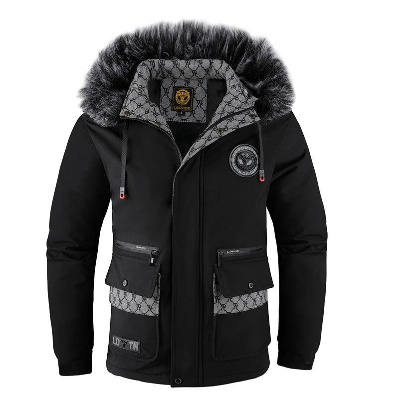 Warm Waterproof Mens Insulated Parka Jacket
