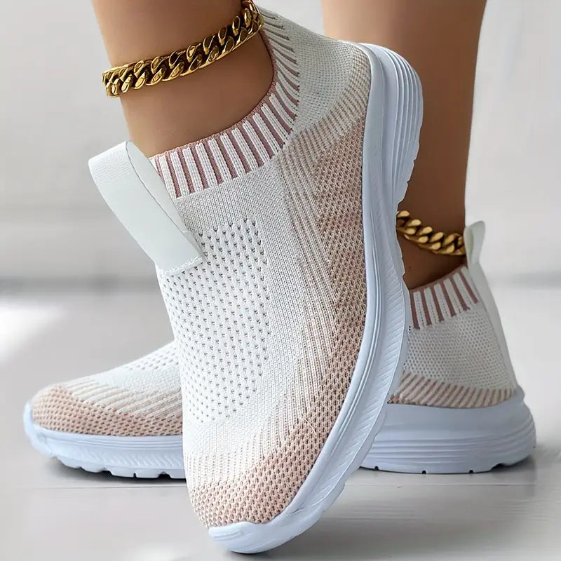 Soft Knit Women's Sneakers Lightweight Comfort Shoes