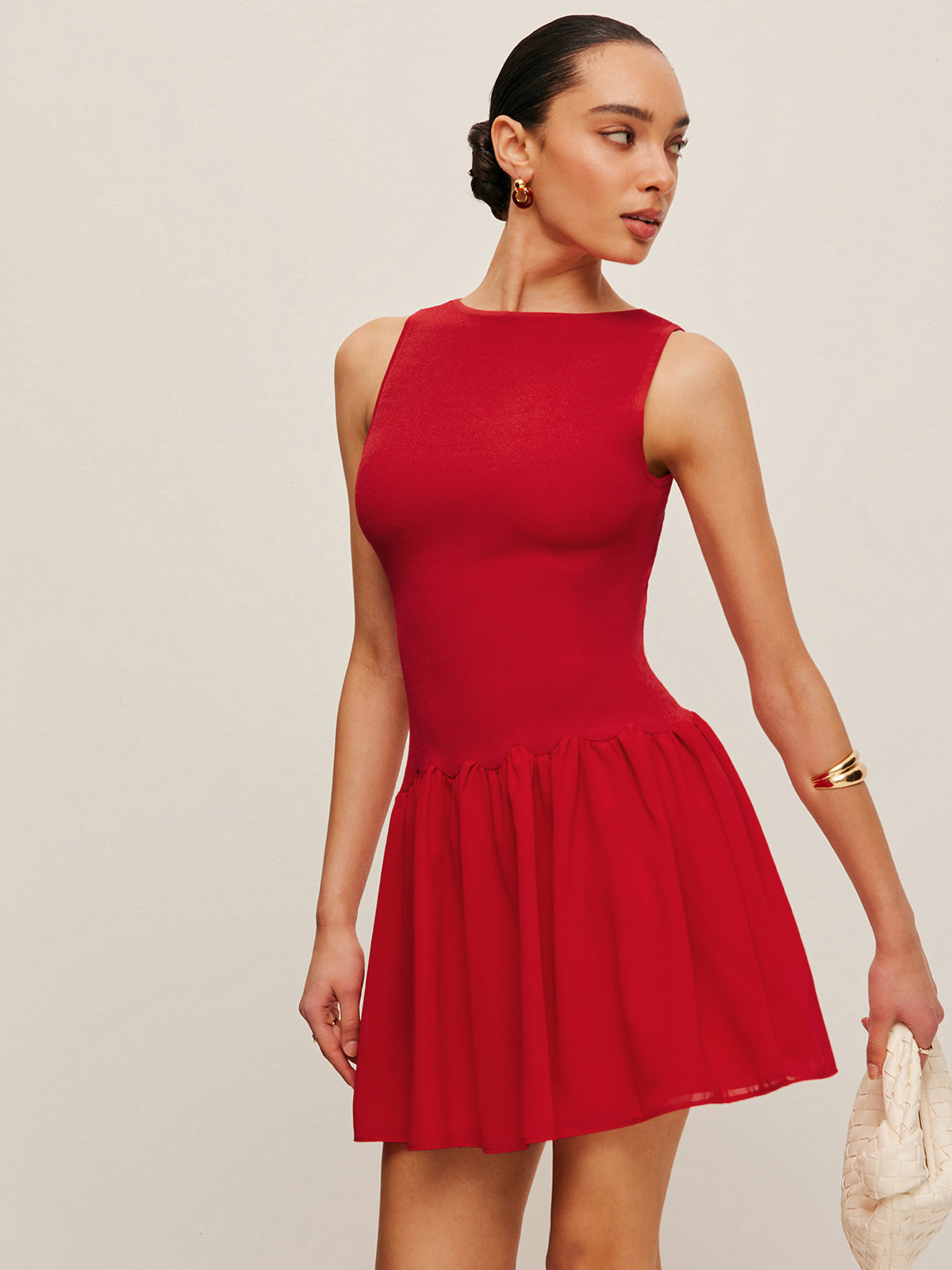Strapless Summer Chiffon Dress - EasyApparels