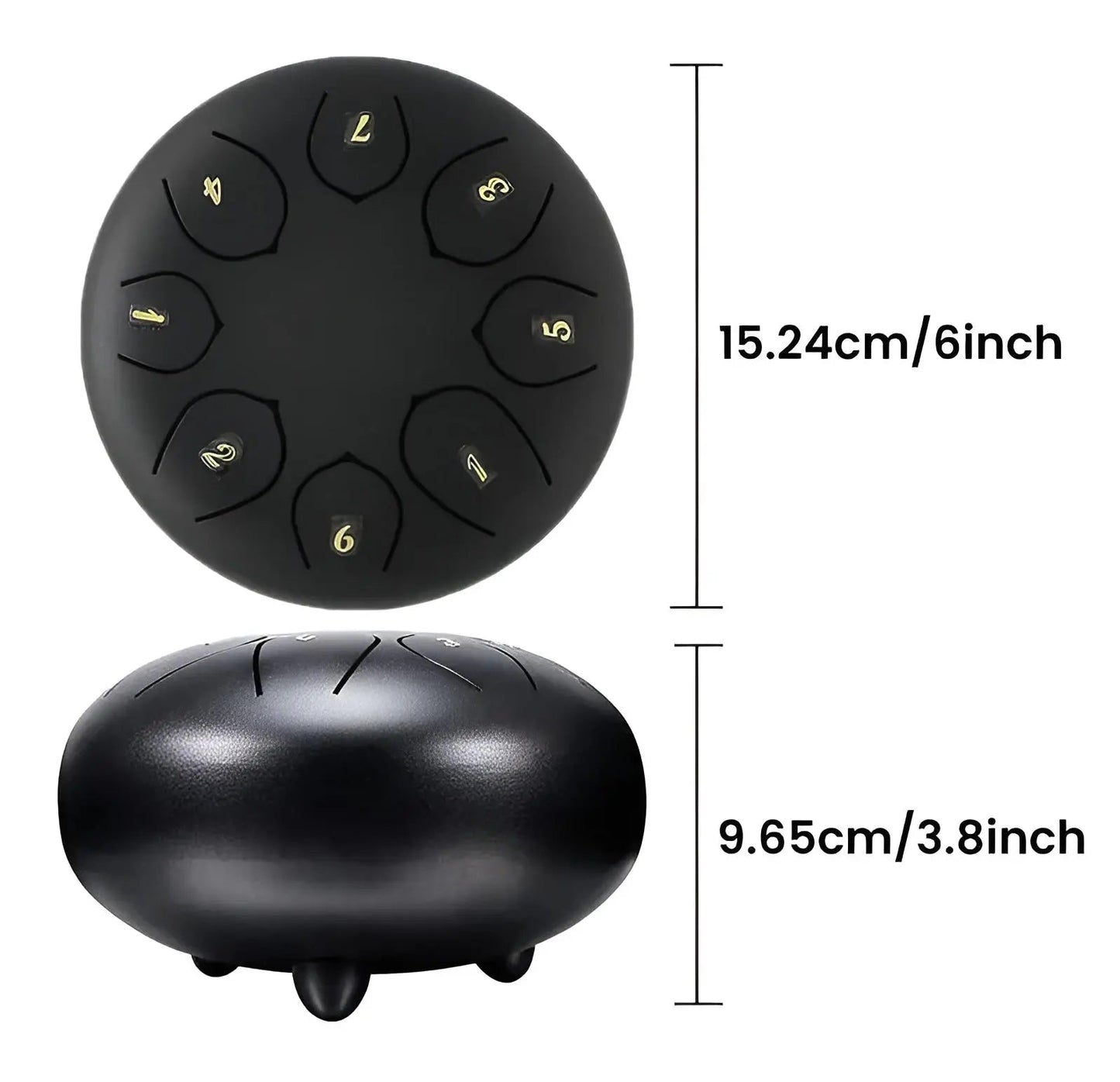 Steel Tongue Drum - SerenityRain-Dark brown-Nora Luxe