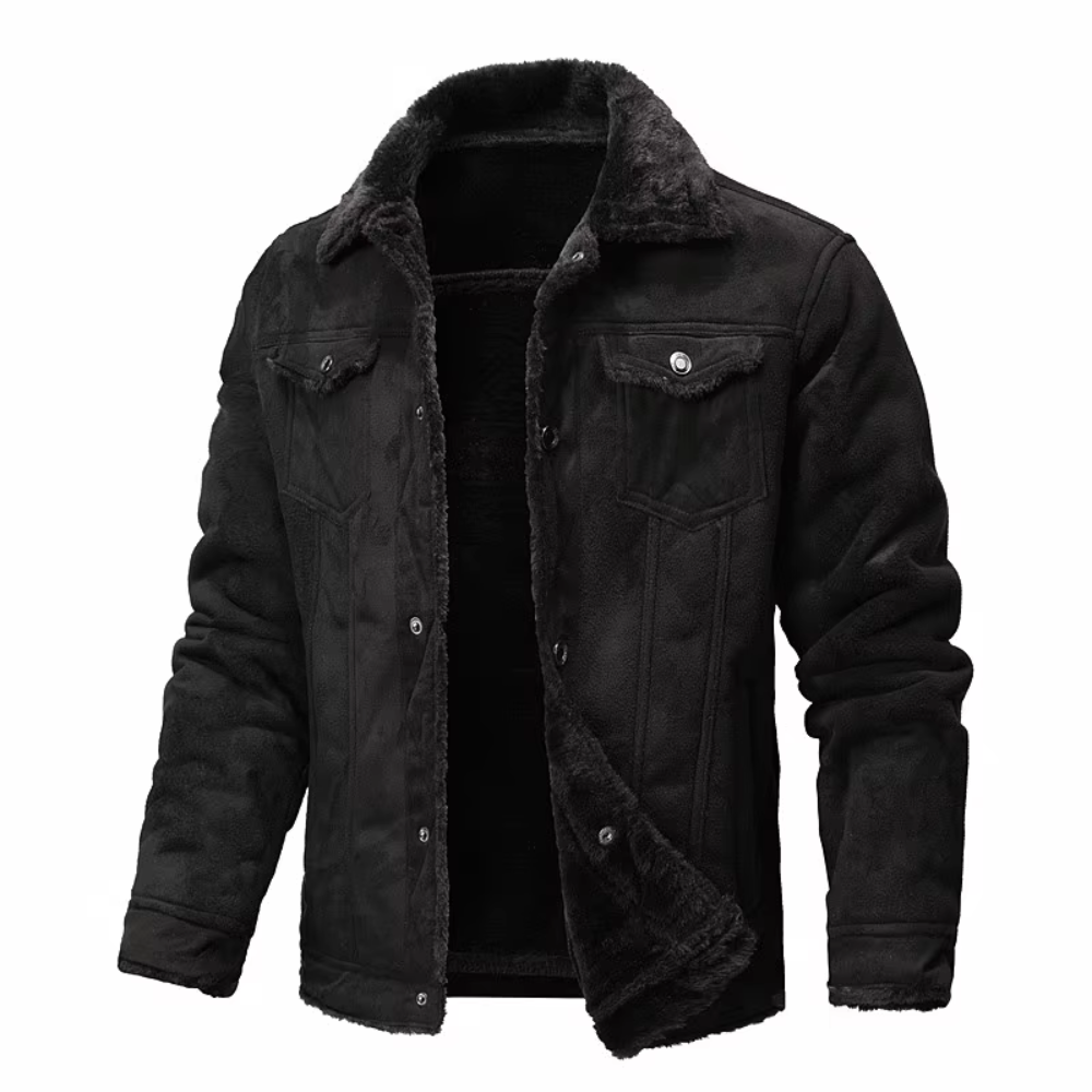Fake Leather Mens Suede Jacket