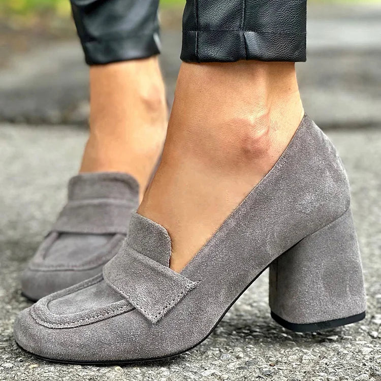 Elegant High Heel Slip On Shoes - Vossary