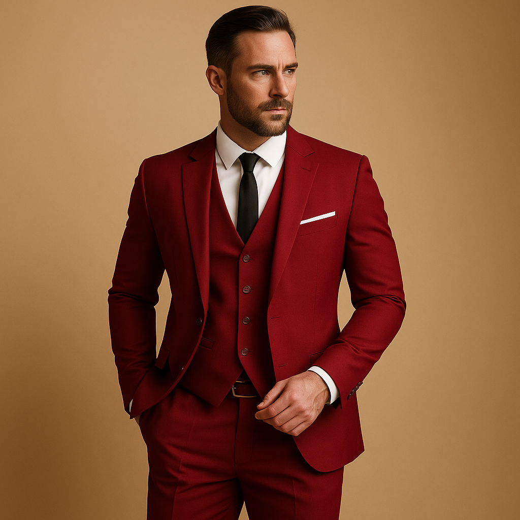 Classic Mens 3 Piece Tailored Suit