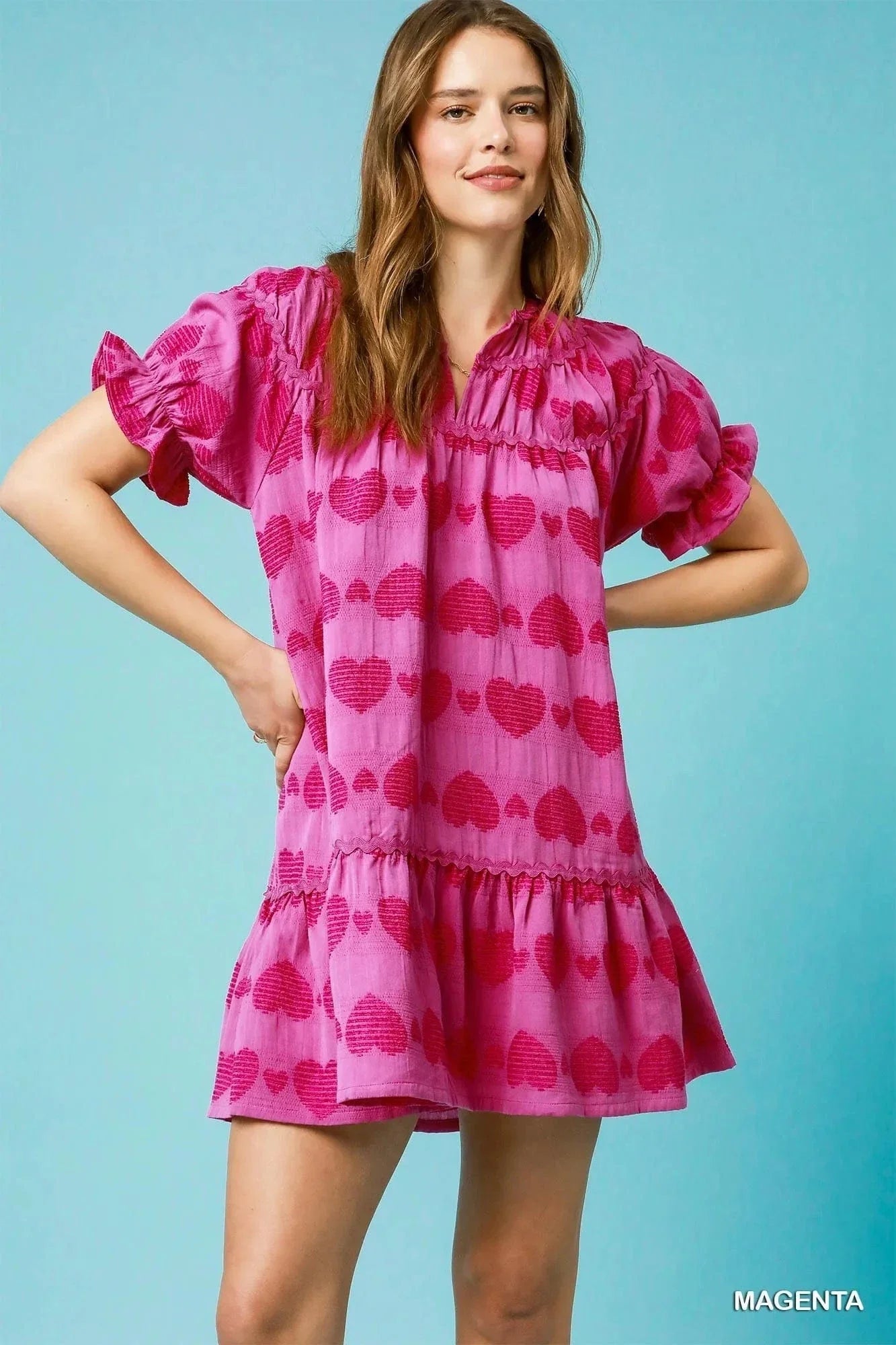 Cute Ruffled Short Sleeve Girls Baby Doll Dress - EasyApparels