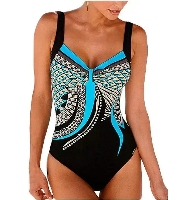 Slimming Floral Beach Swimsuit