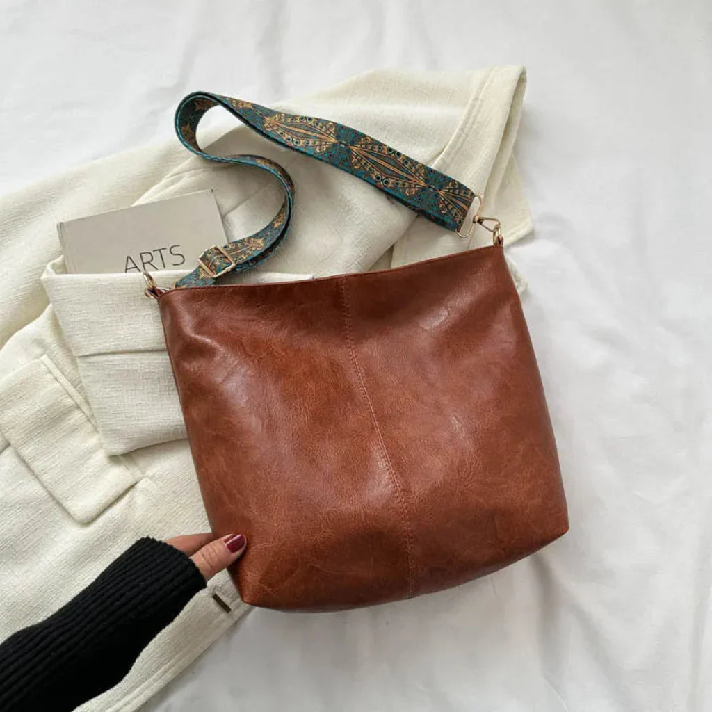 Classic Genuine Leather Tote Handbag