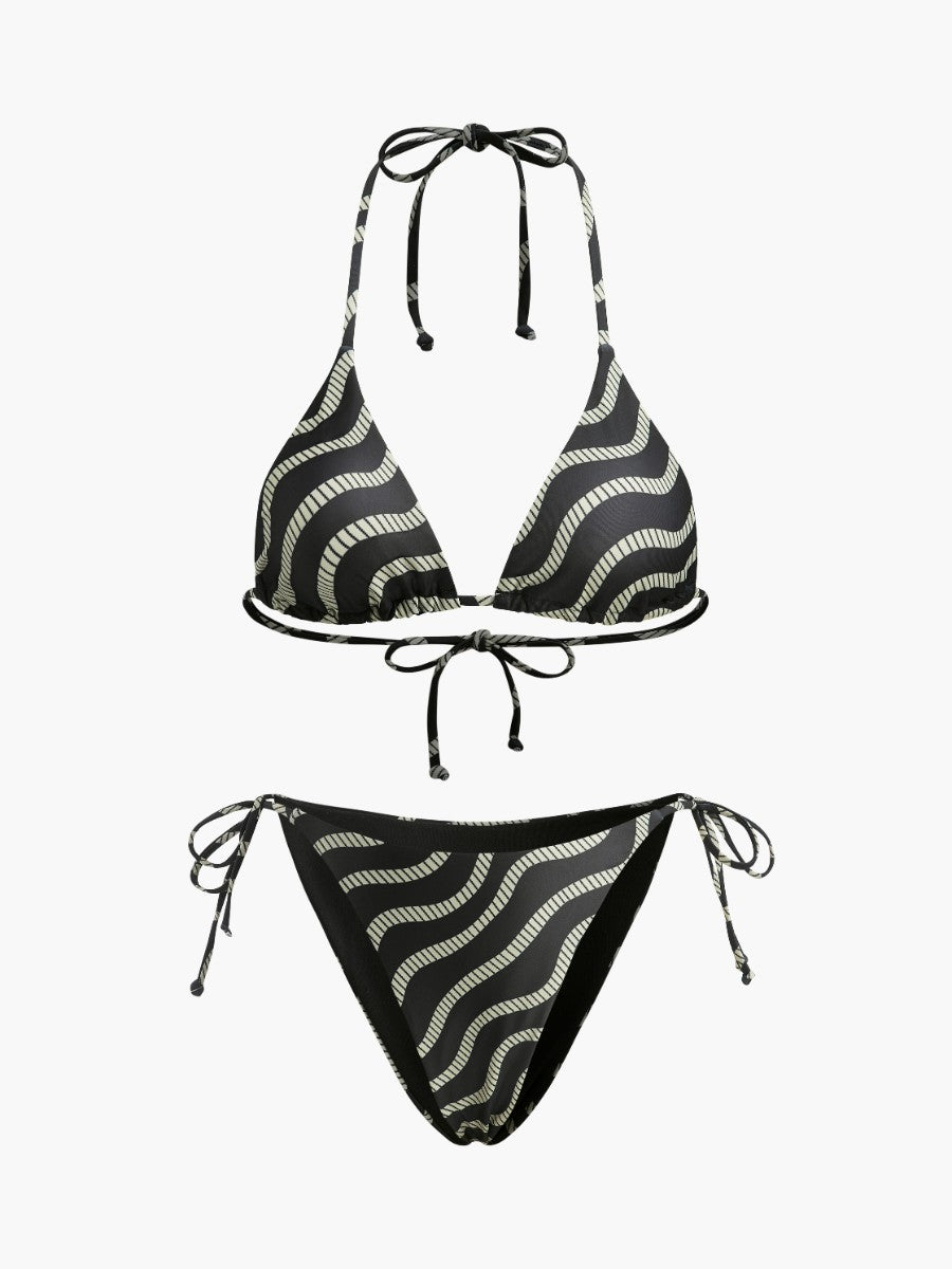 Trendy Chevron Beach Bikini Set - EasyApparels