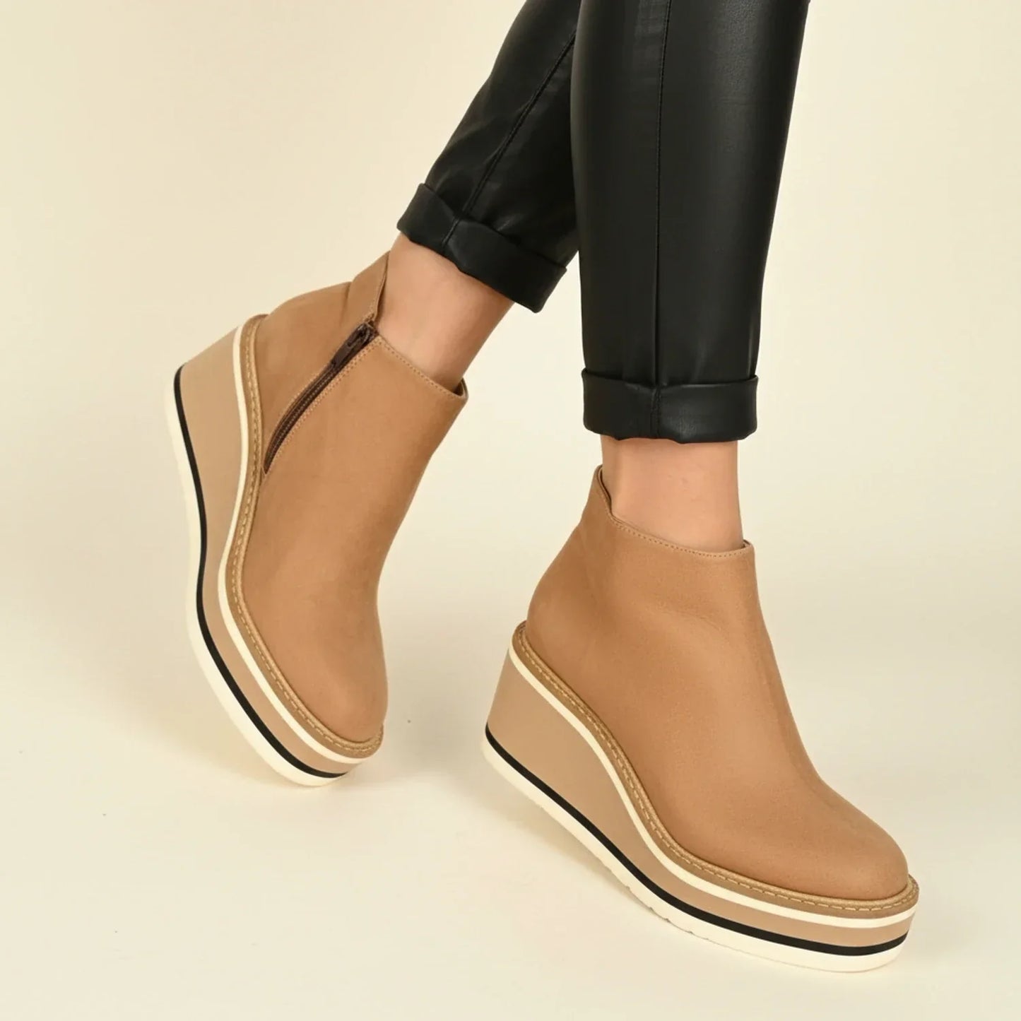 High Heel Ankle Boots for Women - Chic and Cozy Shoes