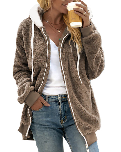 Warm Fuzzy Zip Up Hoodie