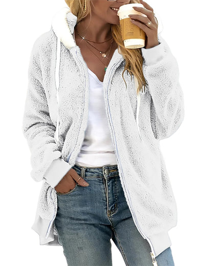 Warm Fuzzy Zip Up Hoodie