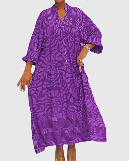 Stylish Maxi Dress With Floral Pattern