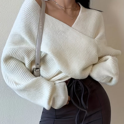 Cozy Oversized Women's Cable Knit Sweater